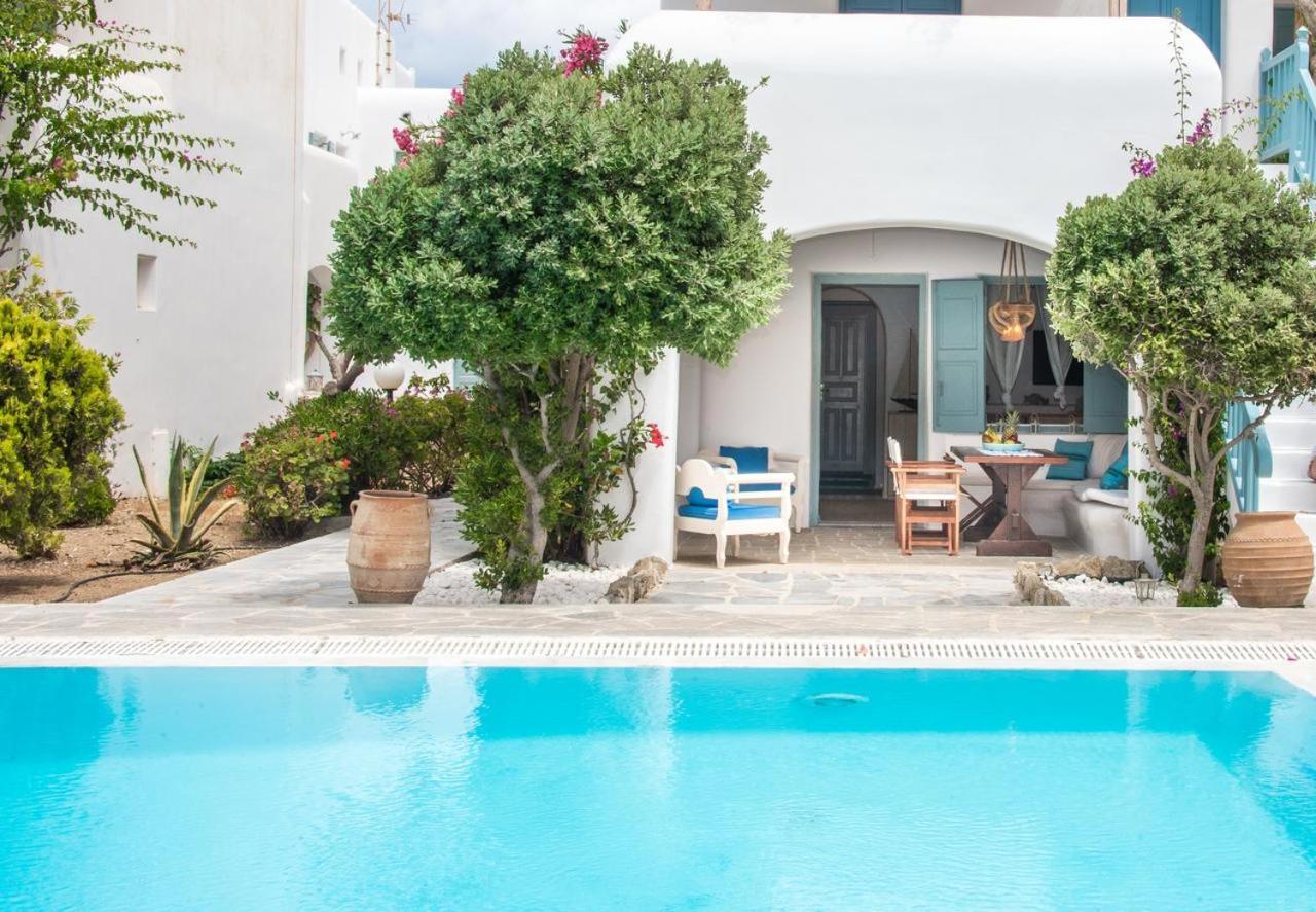Mykonian Style W Shared Pool Houses & Nighttime Security Guard Ornós Eksteriør bilde