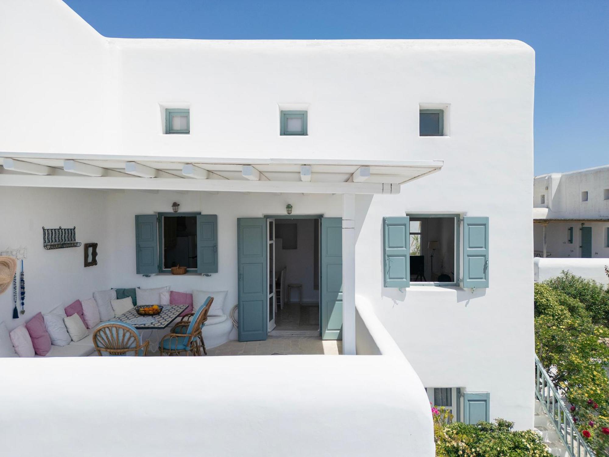 Mykonian Style W Shared Pool Houses & Nighttime Security Guard Ornós Eksteriør bilde